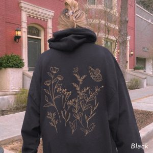 Flower Hoodie Oversized Floral Hoodie